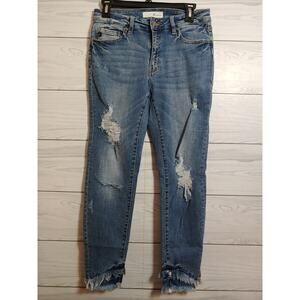 Womens Kancan Distressed Estilo Jeans sz 9